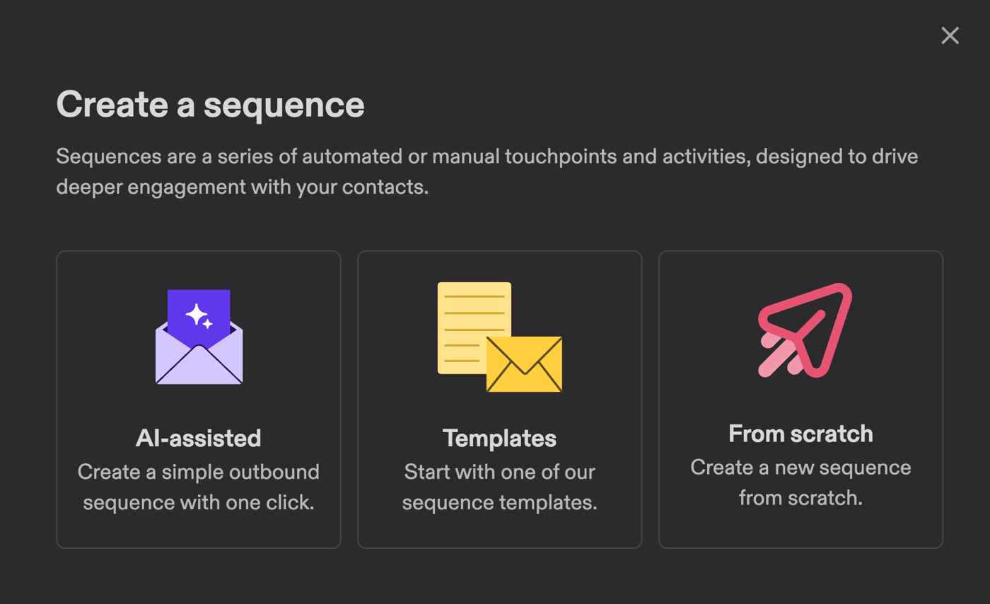 Create email outreach sequence in Apollo