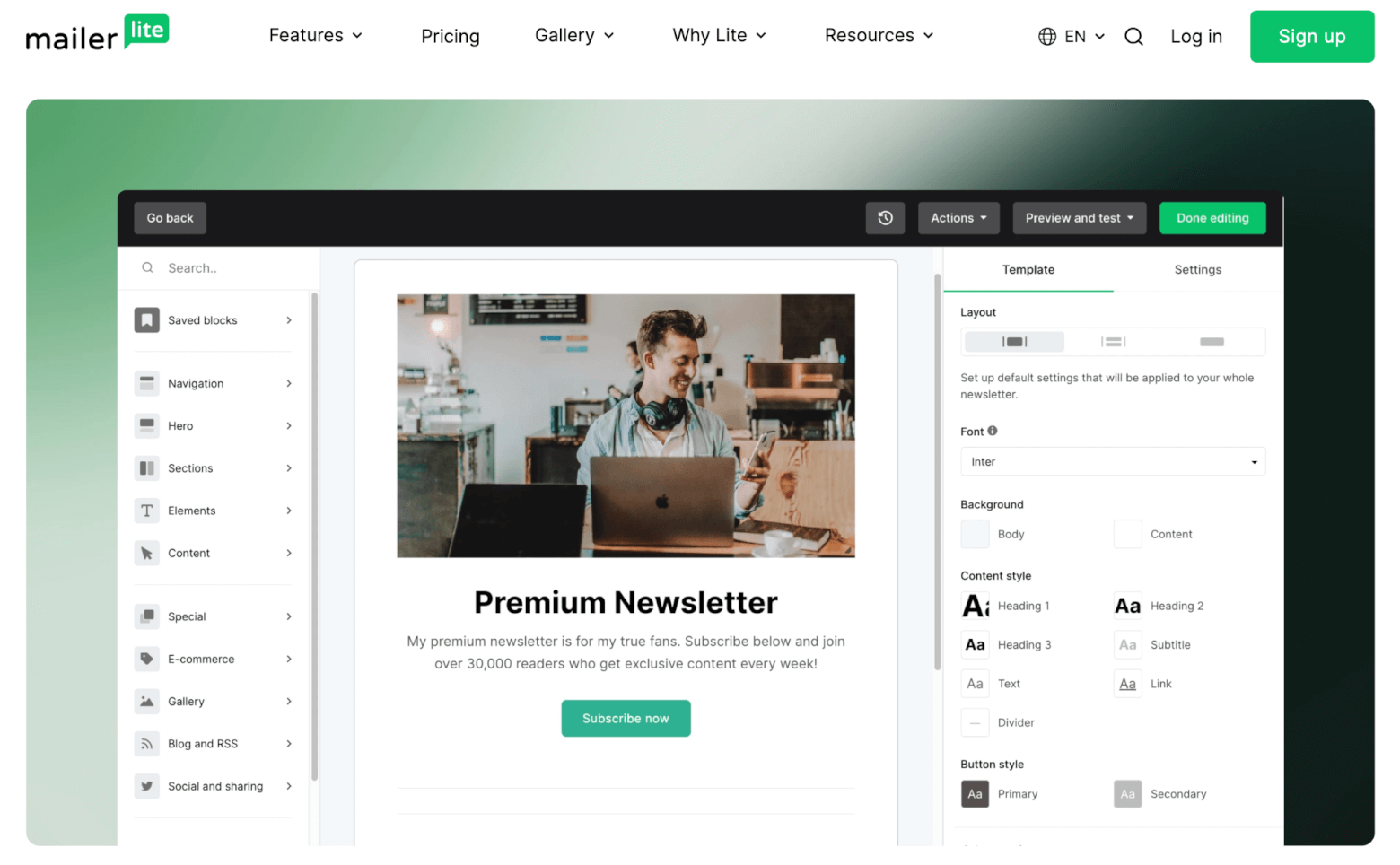 mailerlite newsletter substack alternative