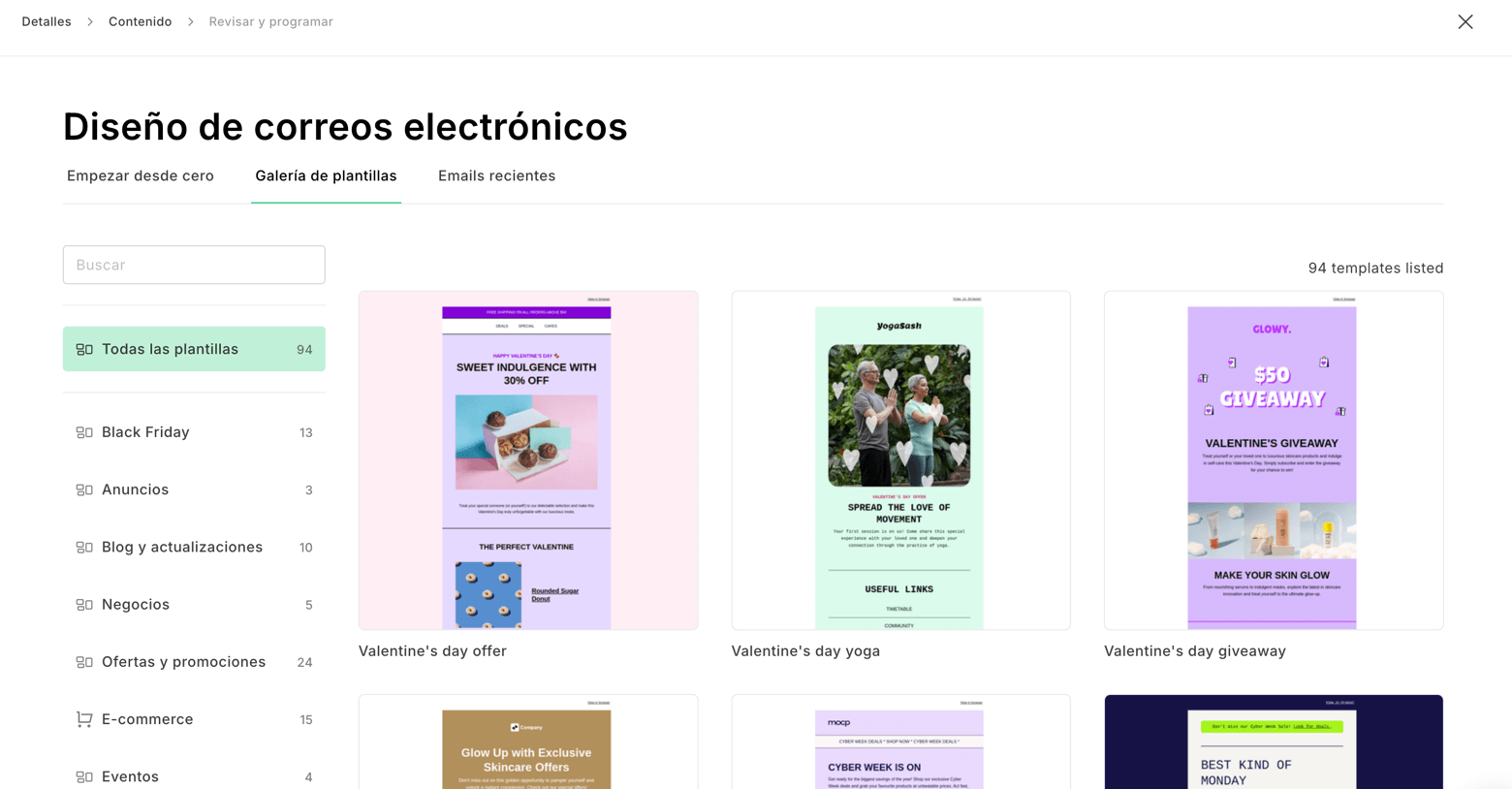 Plantillas de MailerLite