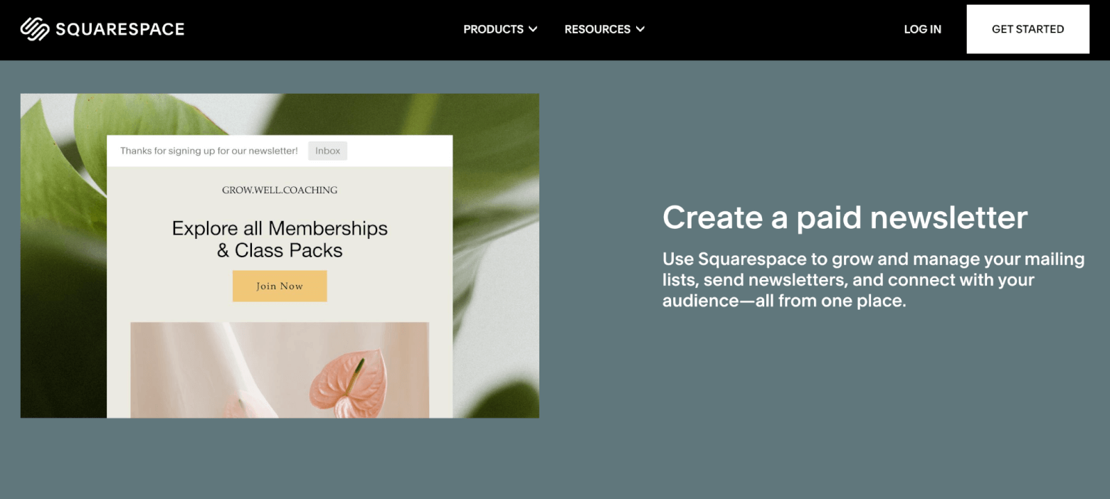 squarespace paid newsletters