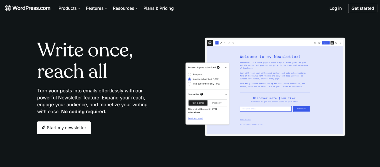 wordpress newsletter plugin