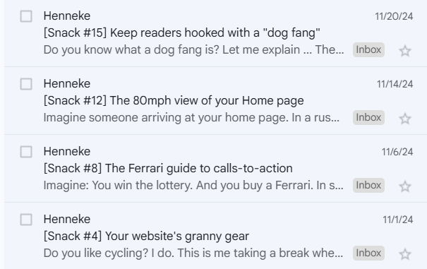Curiosity subject lines