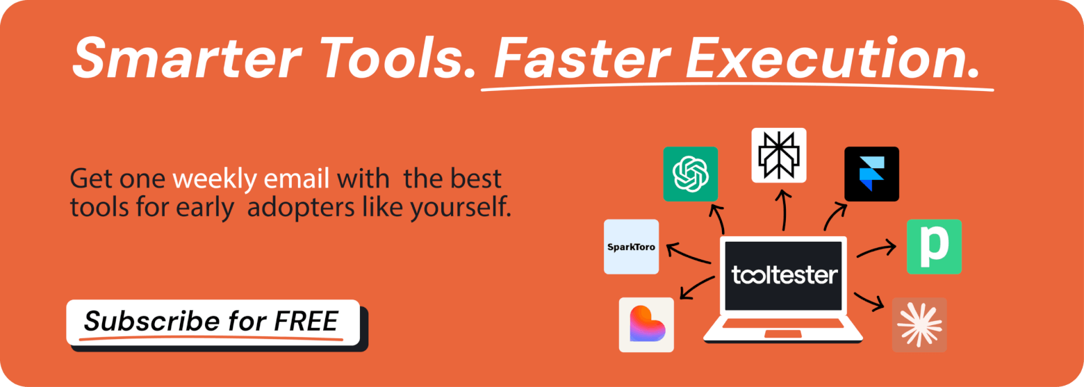 tooltester newsletter banner
