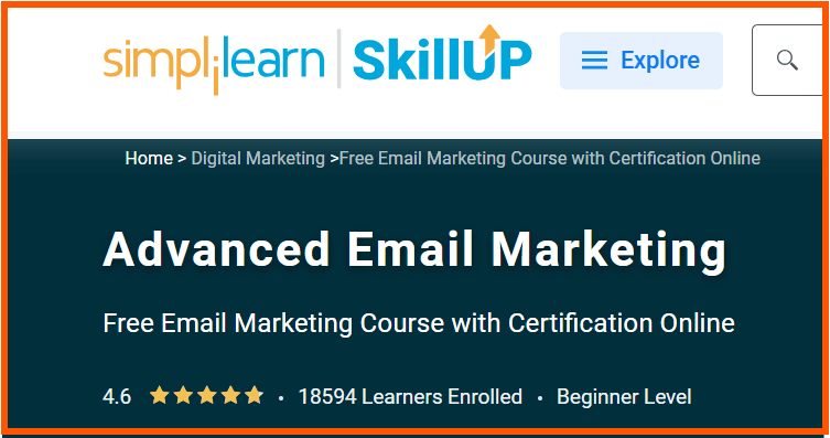 Advanced Email Marketing - Simplilearn 