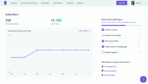 emailoctopus dashboard