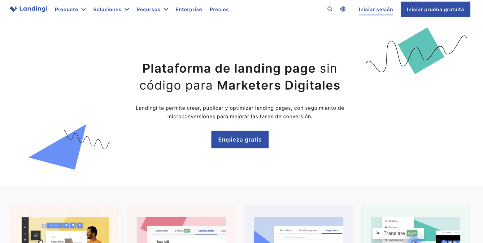 Landingi Creador de LP