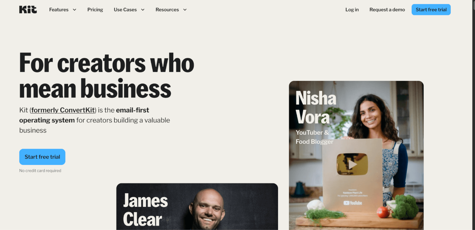 kit homepage