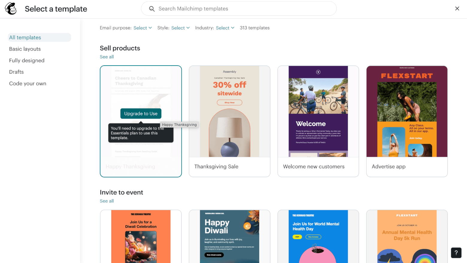 mailchimp email templates