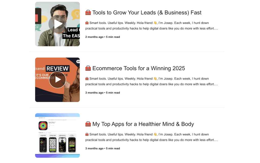 Tooltester newsletter issues