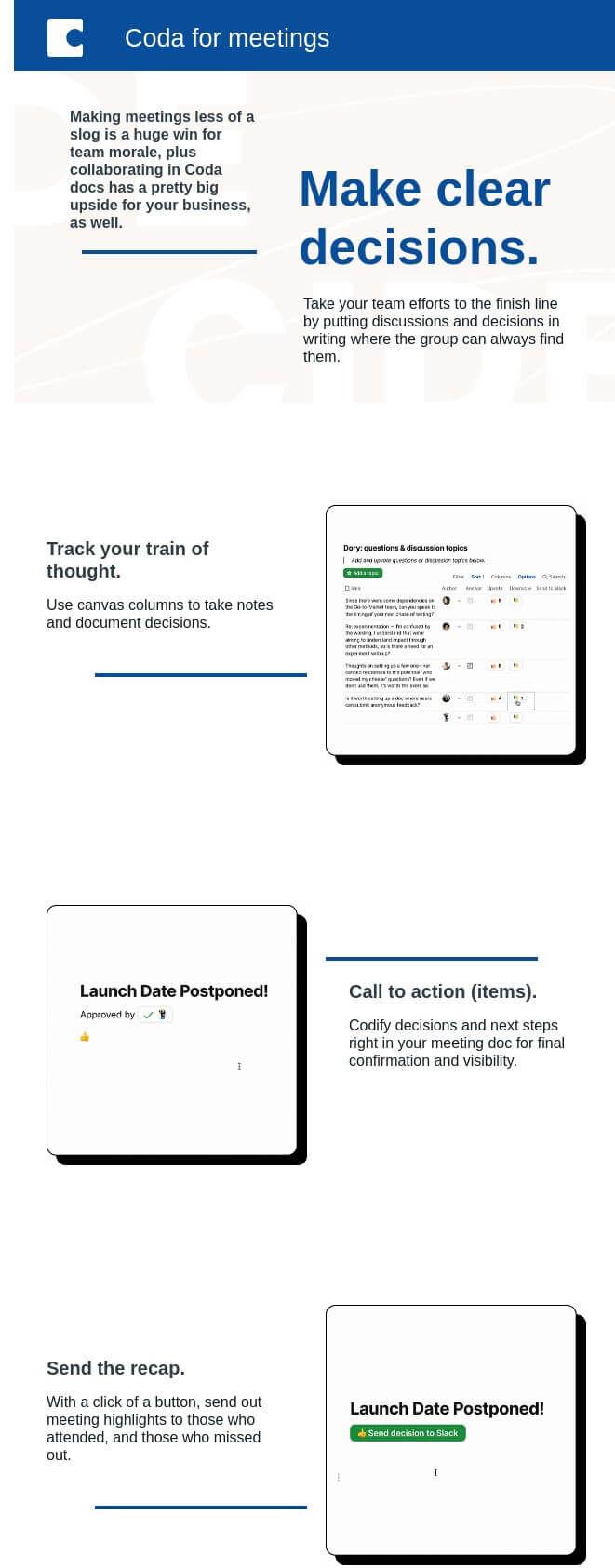 Coda welcome email - solution