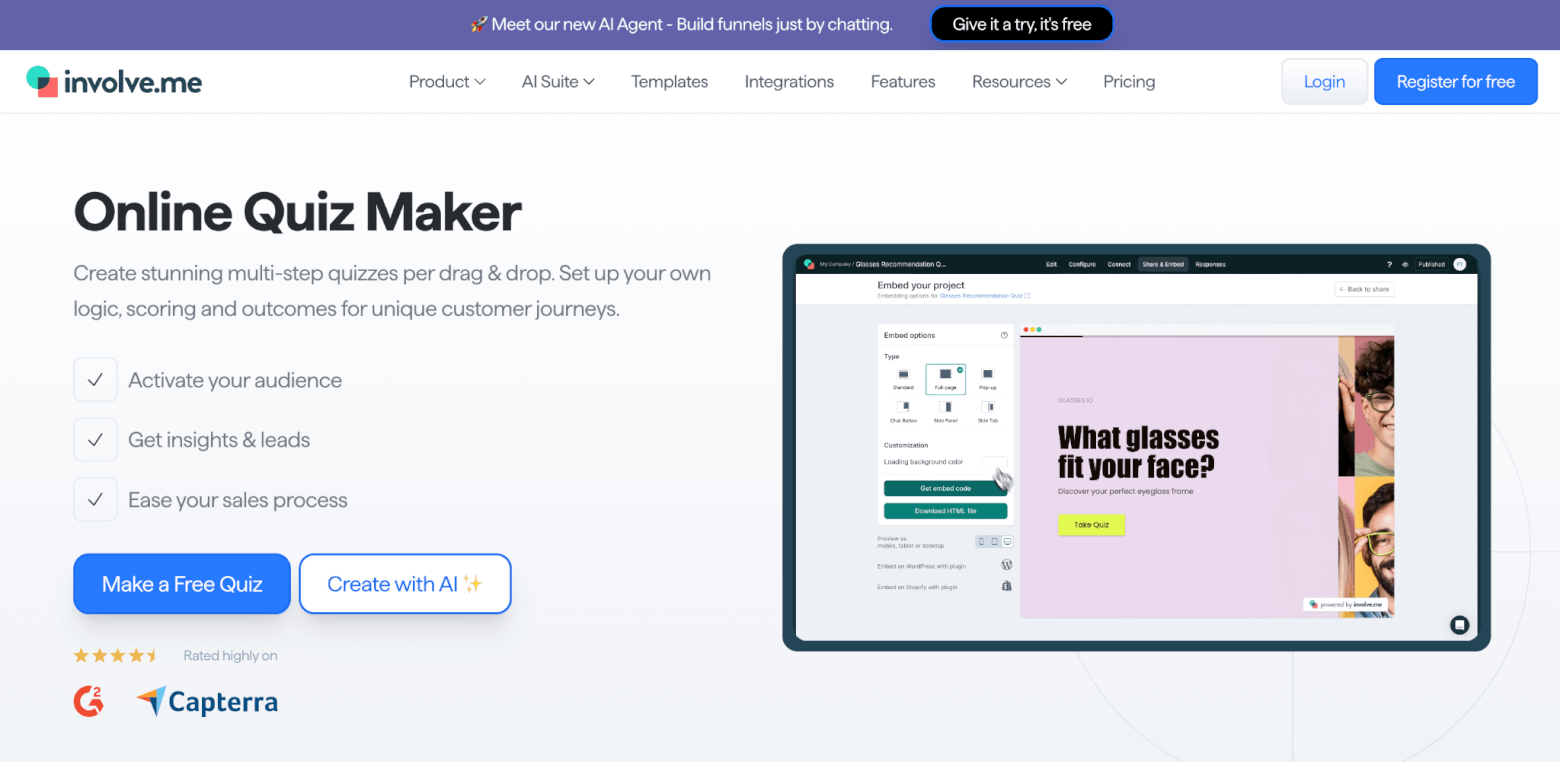 involve me quiz maker