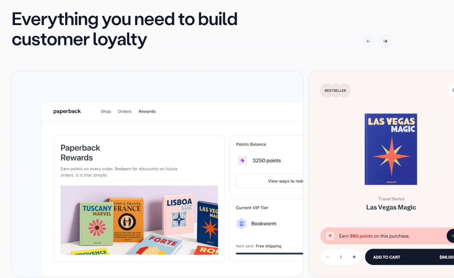 smile.io points and rewards program