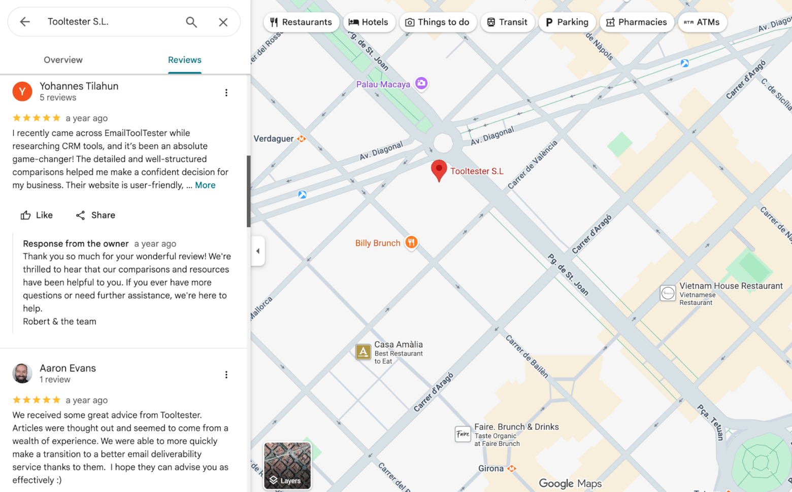 tooltester reviews on google