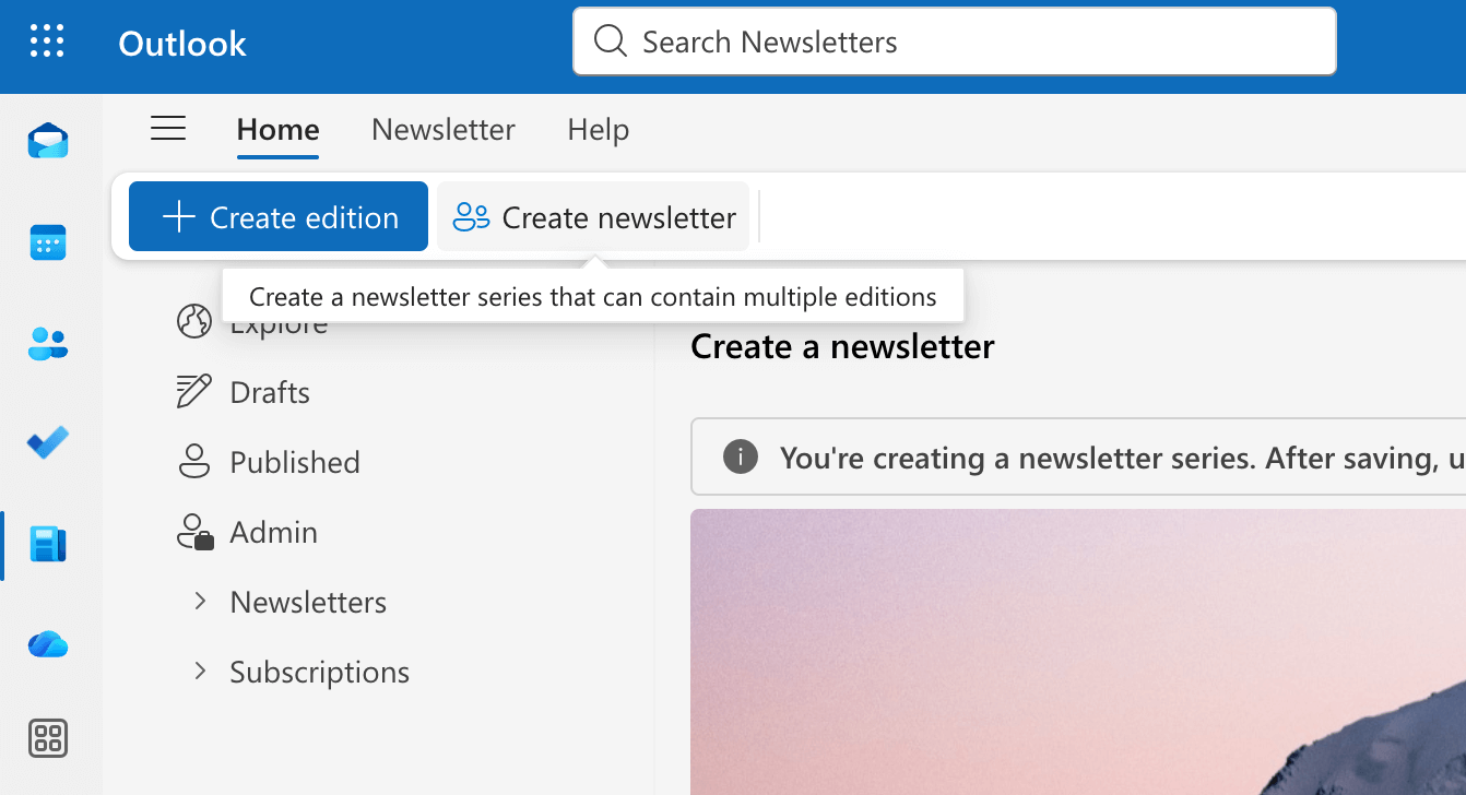 create edition vs create newsletter