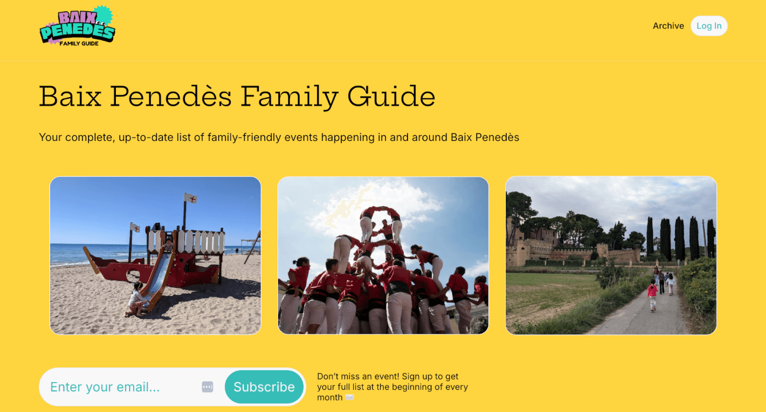 example of a website built with beehiiv
