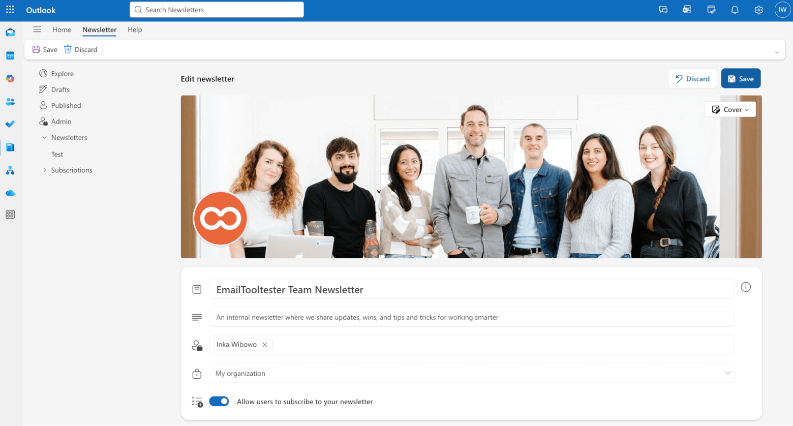setting up newsletter series