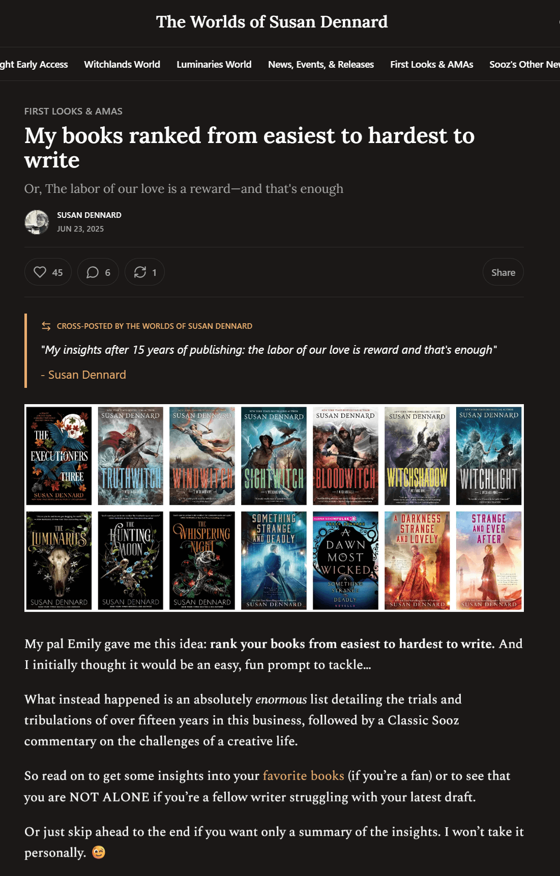 Backlist author newsletter 