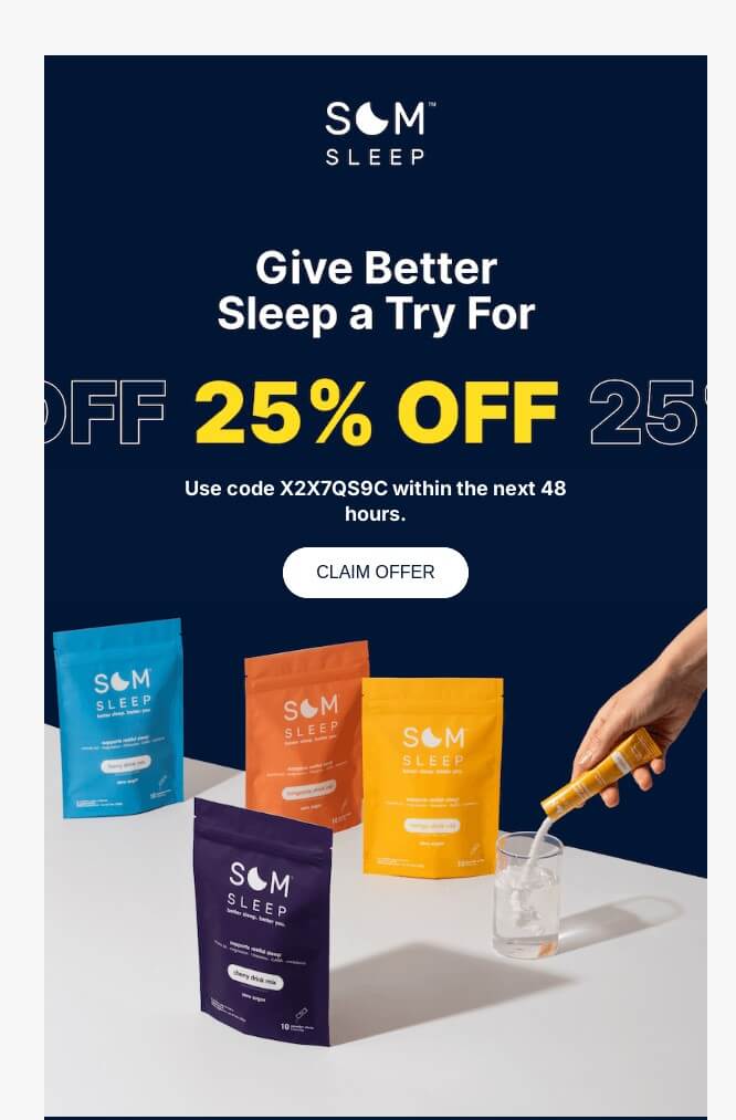 Welcome email discount hook 