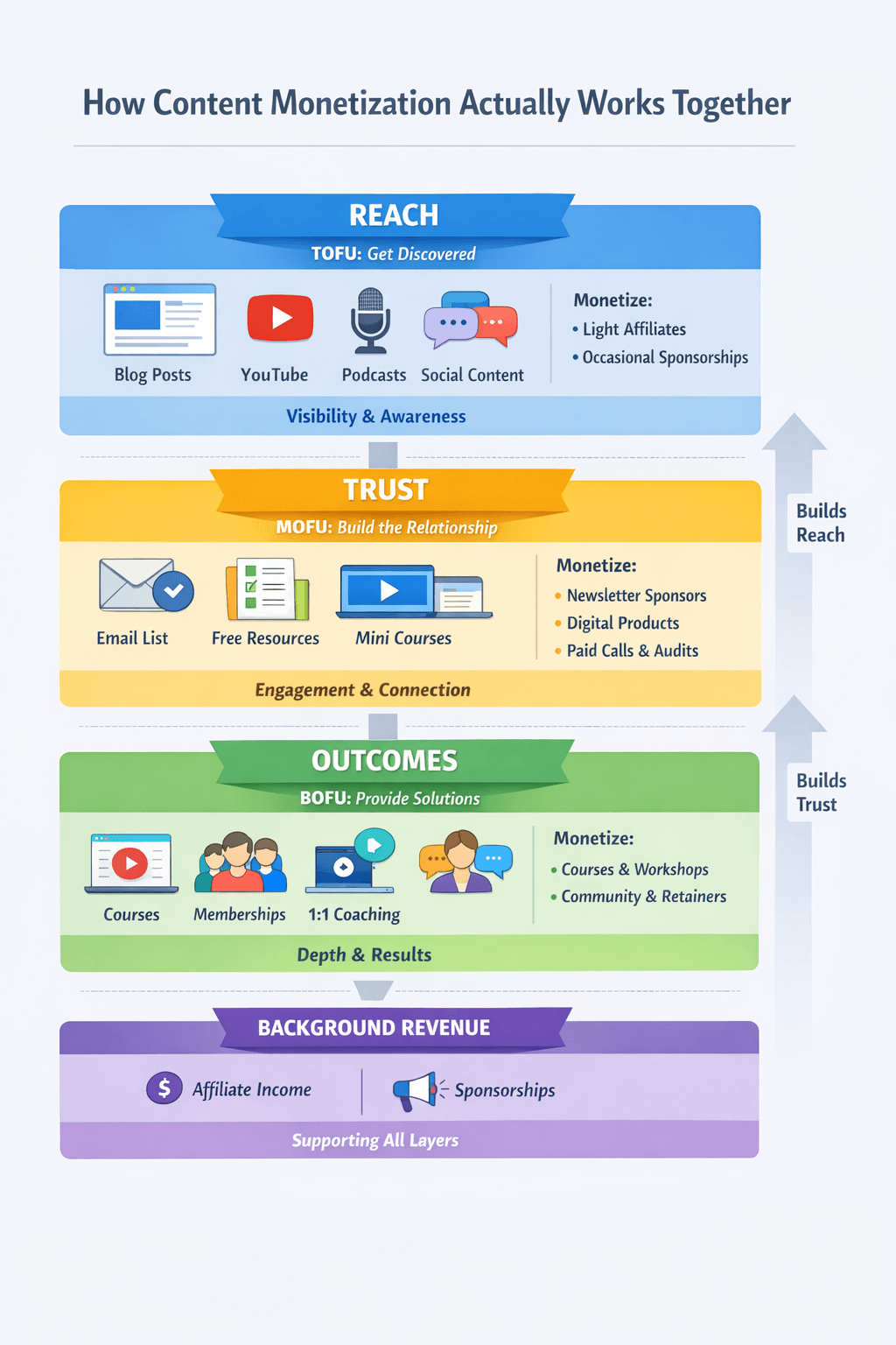 content monetization infographic
