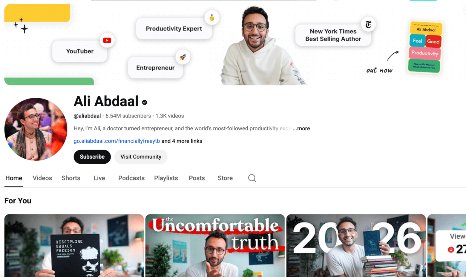 Youtuber Ali Abdaal