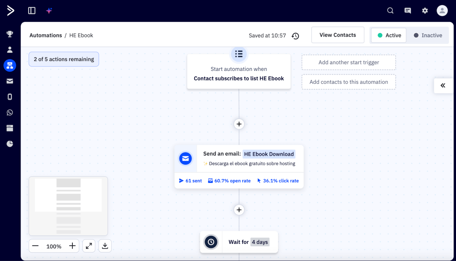 activecampaign automated workflow