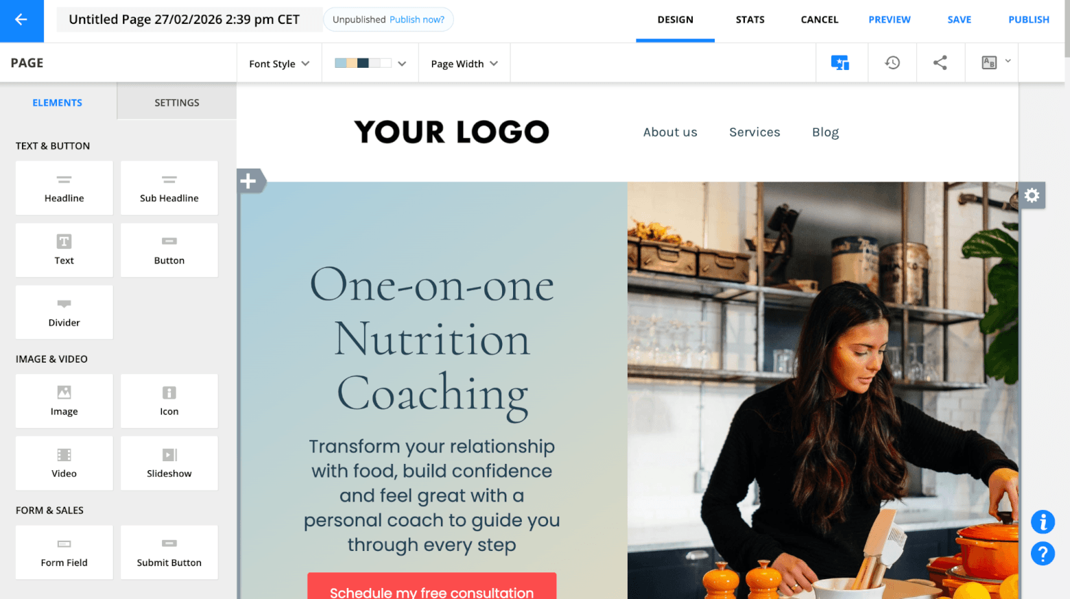 ontraport landing page builder