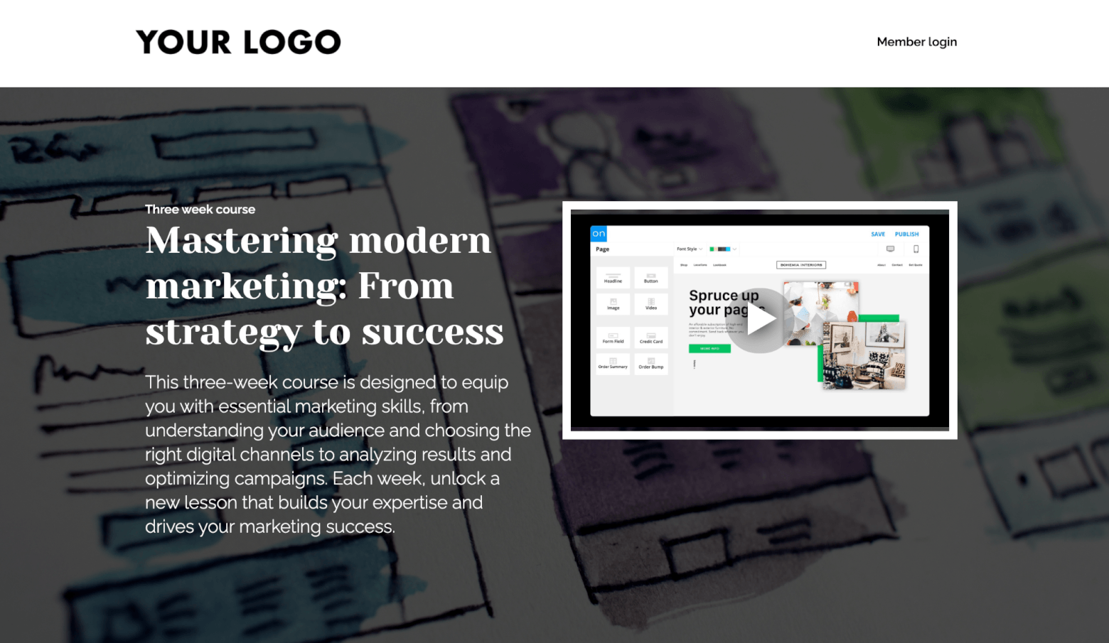 ontraport membership site example