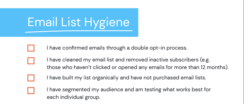 email deliverability checklist preview