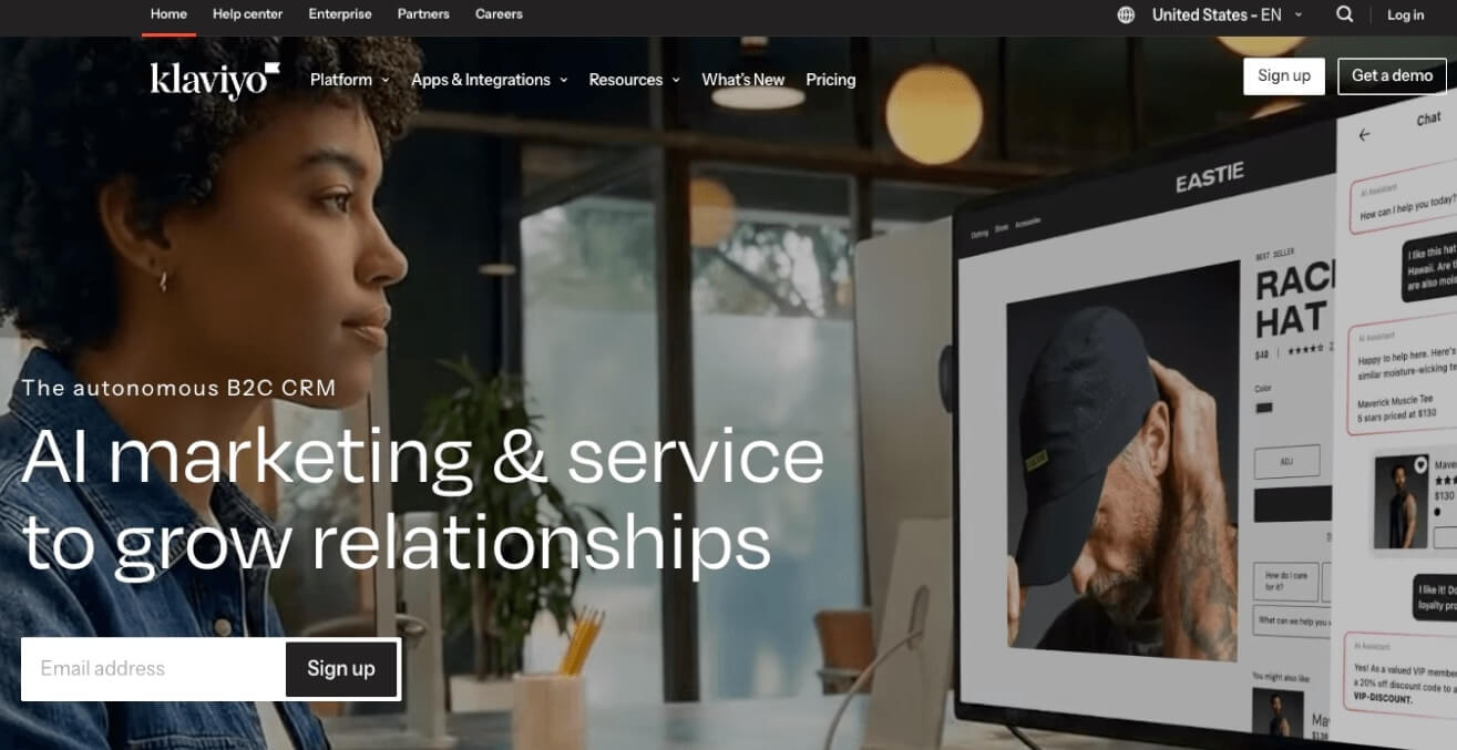 Klaviyo email marketing para Shopify