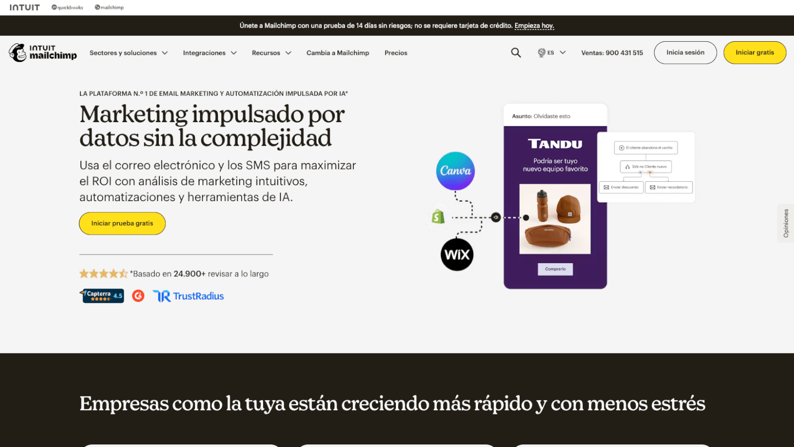 Mailchimp para shopify