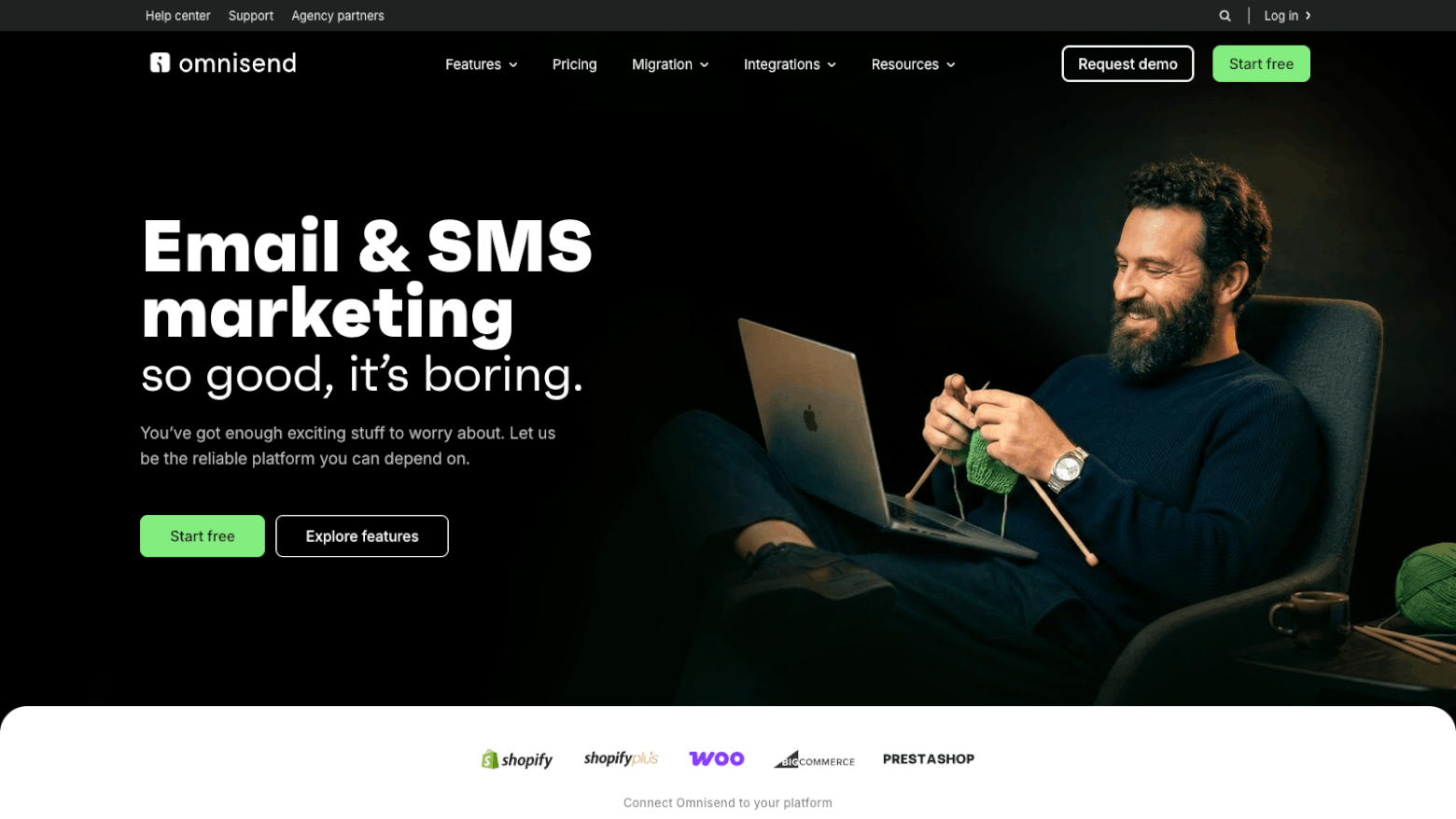 Omnisend plataforma email marketing para Shopify