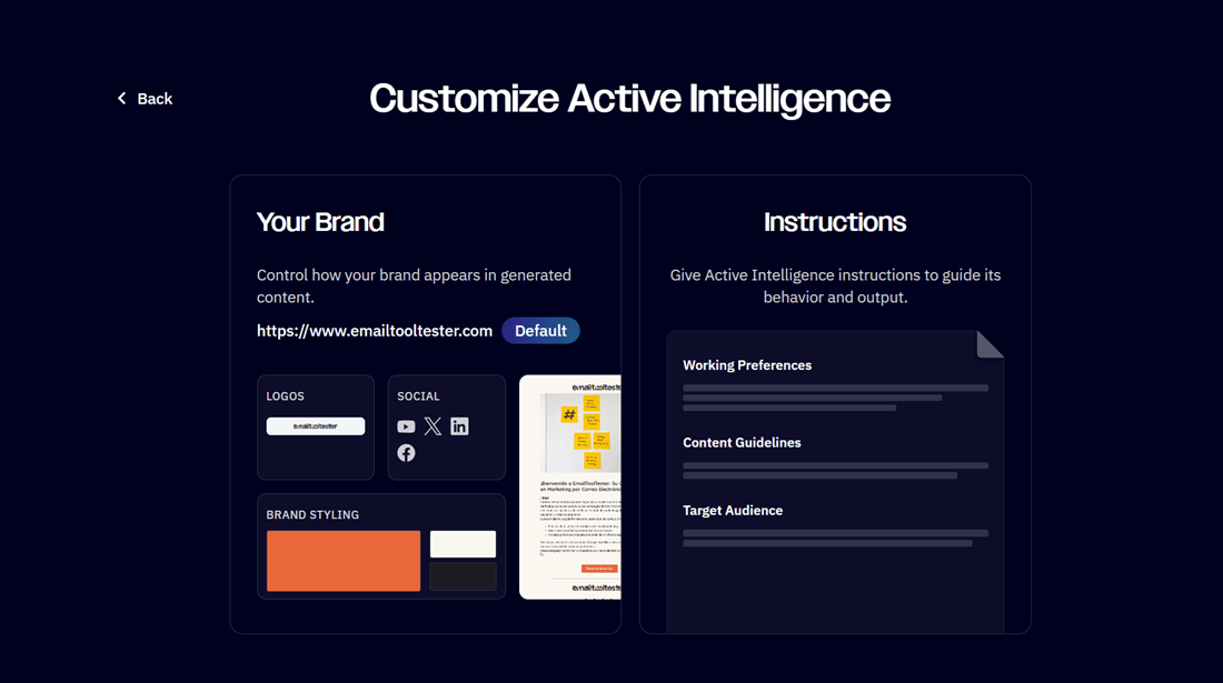 Customizing ActiveCampaign's Active Intelligence AI engine