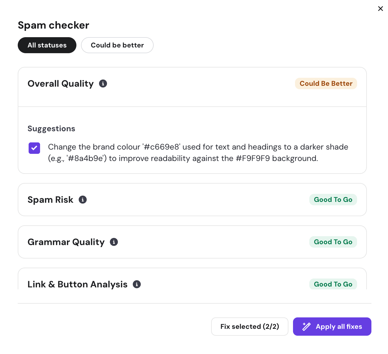 hostinger reach spam checker