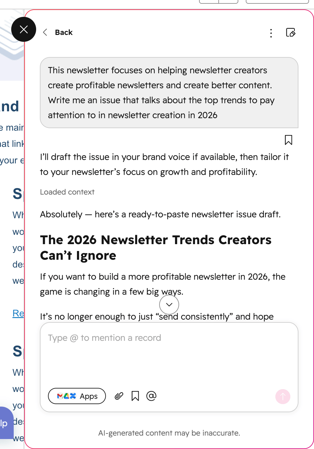 hubspot ai writer