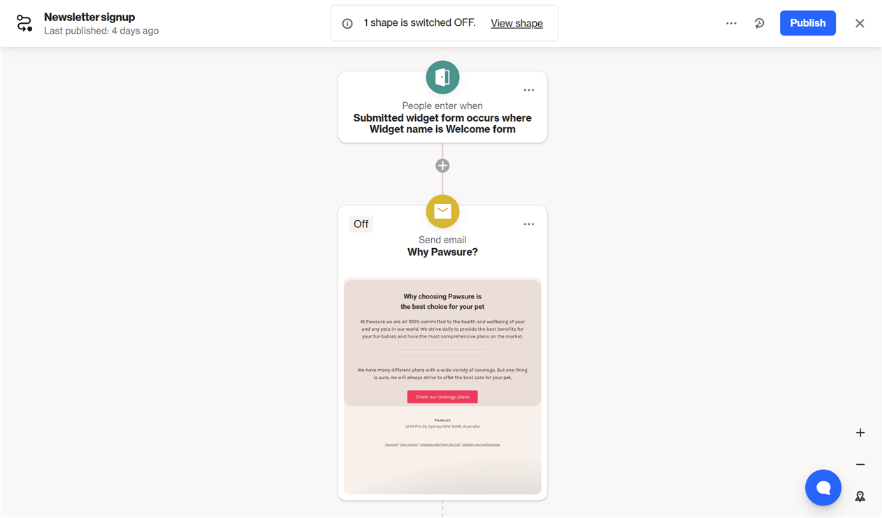 Ortto journey builder