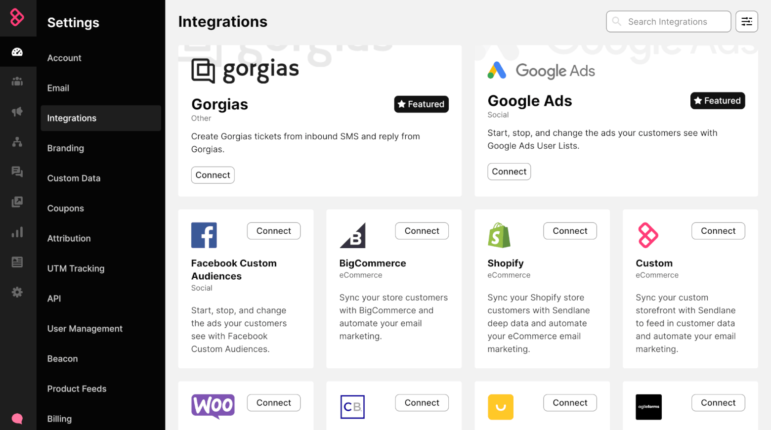 sendlane integrations