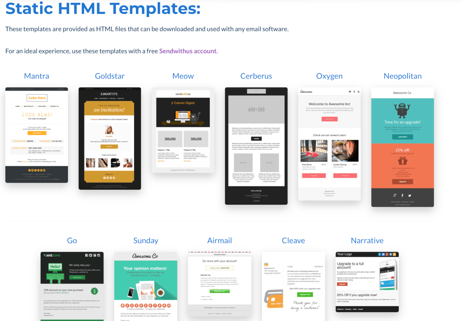 free email templates from Dyspatch