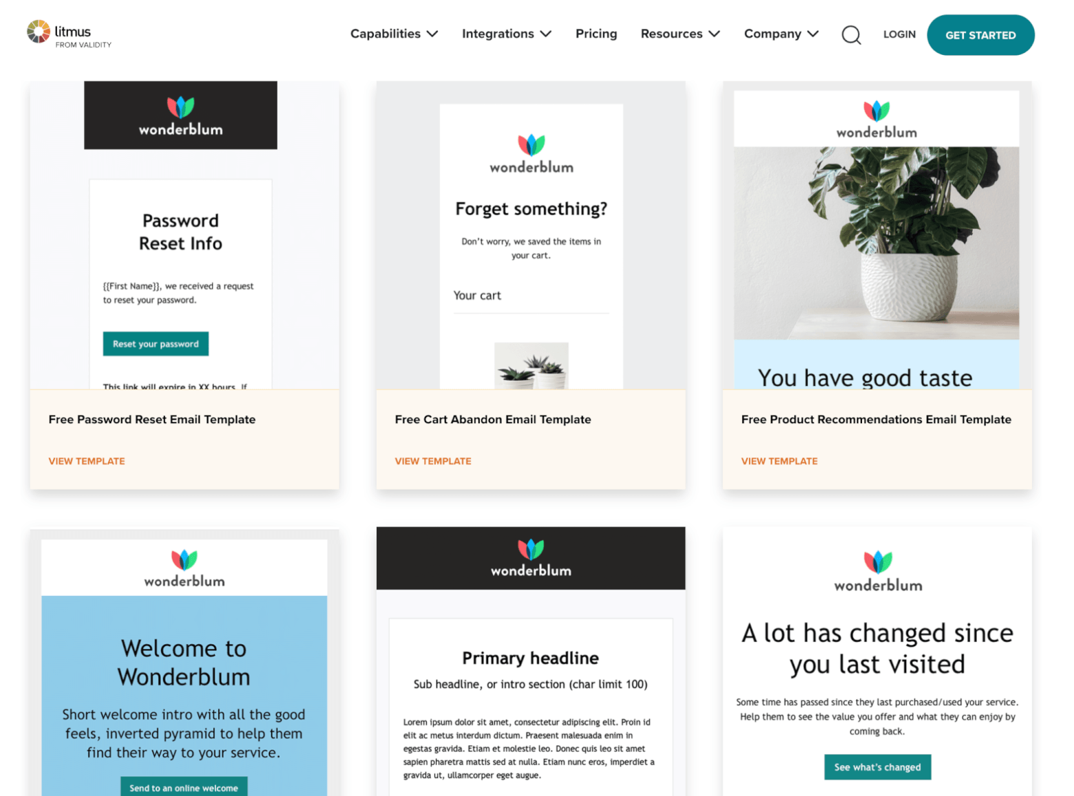 free email templates from Litmus