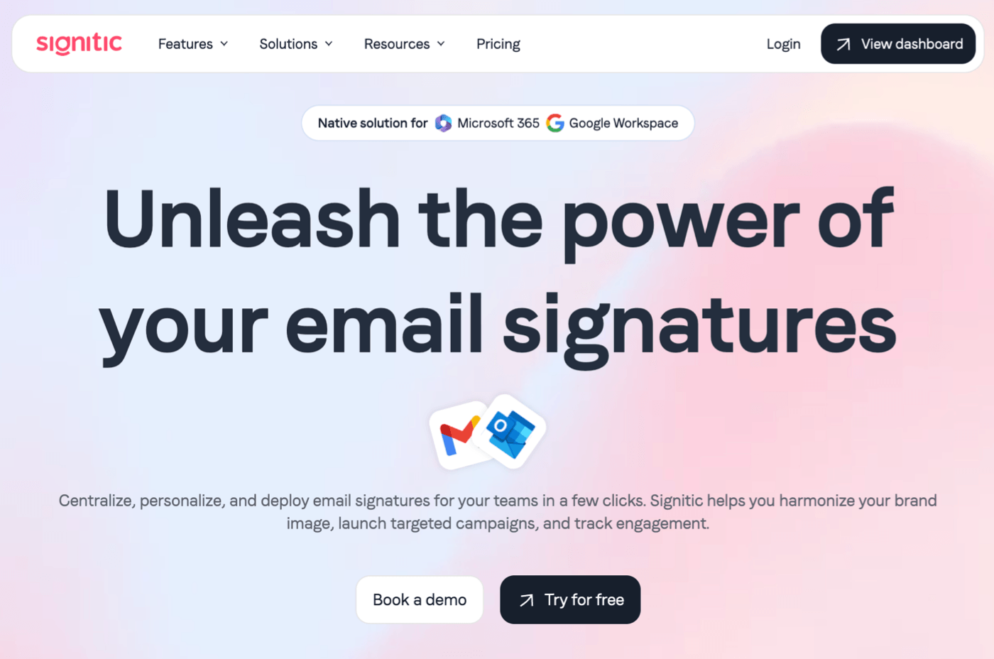 Signitic homepage