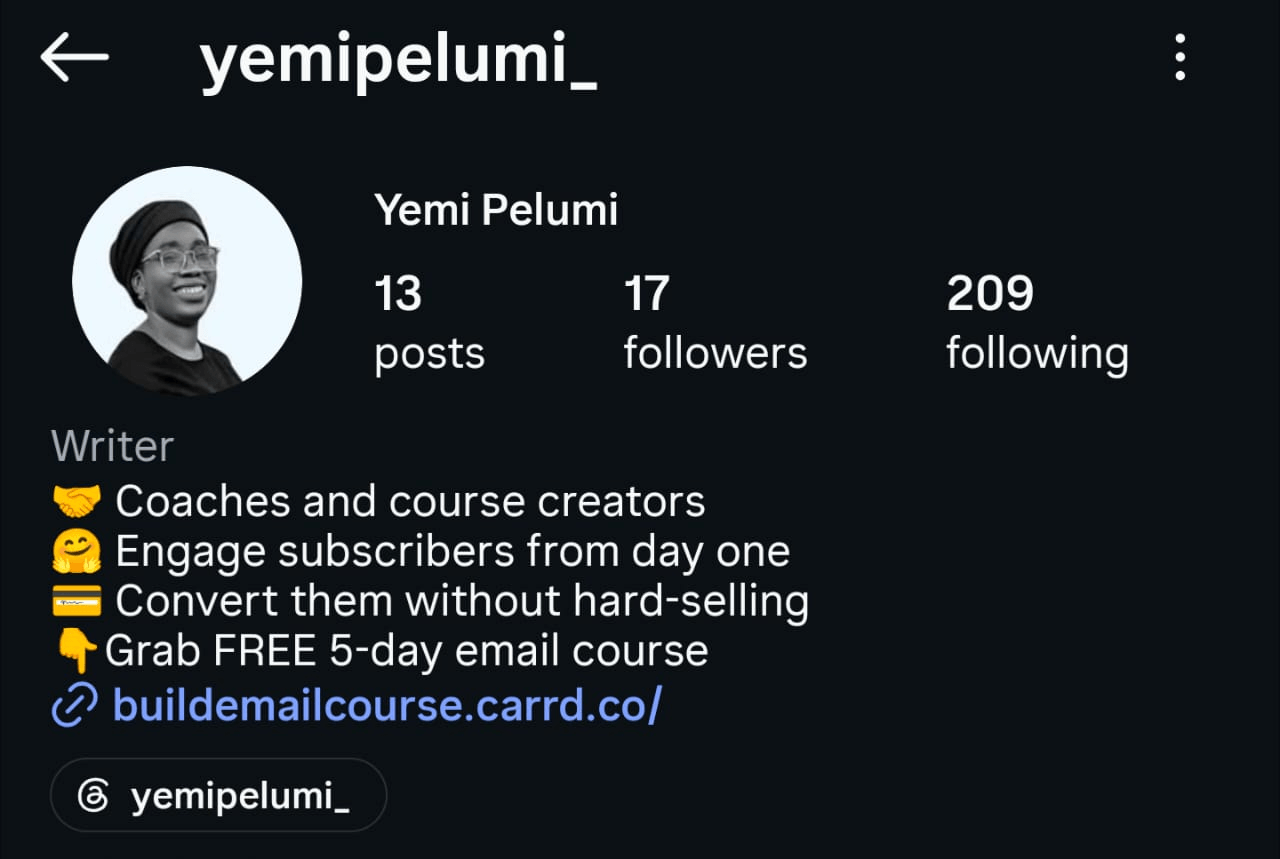 @yemipelumi_ Instagram bio