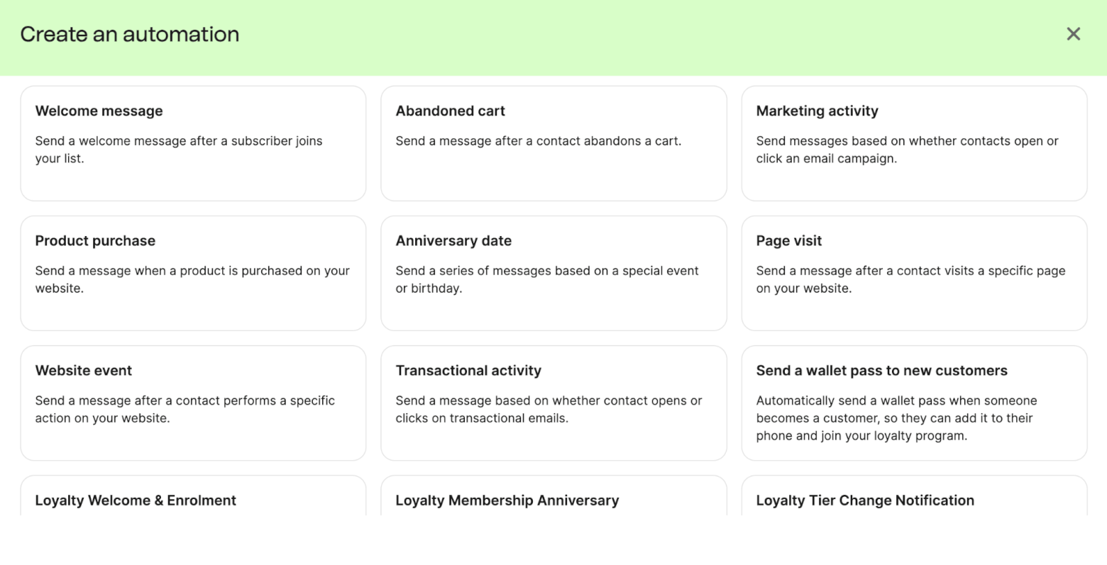 brevo automation templates