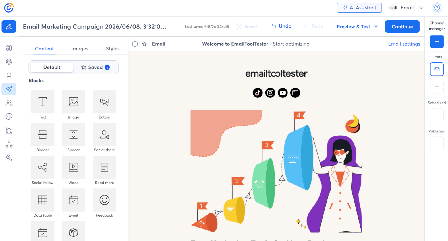 constant contact email editor