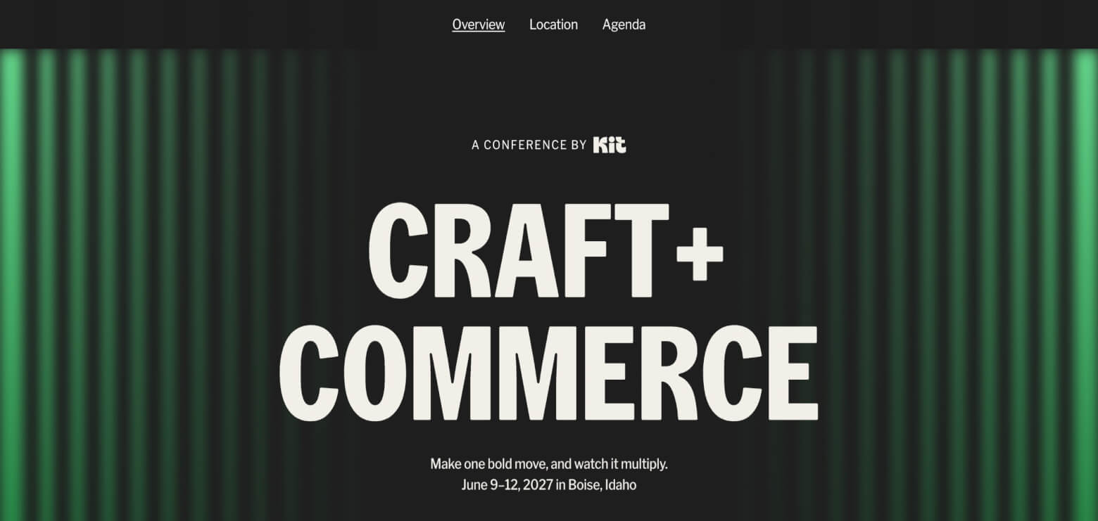 Craft + Commerce homepage