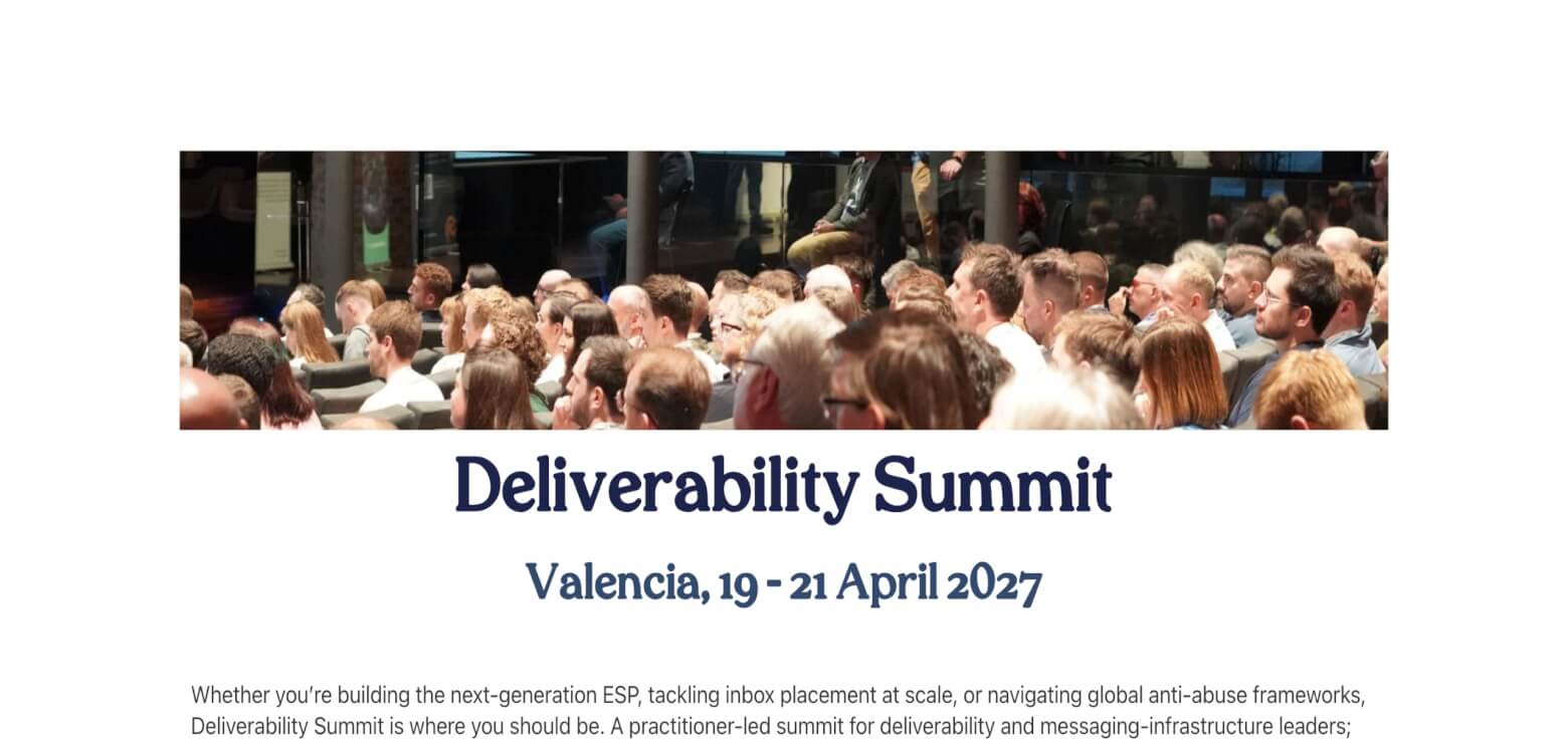 Deliverability Summit homepage