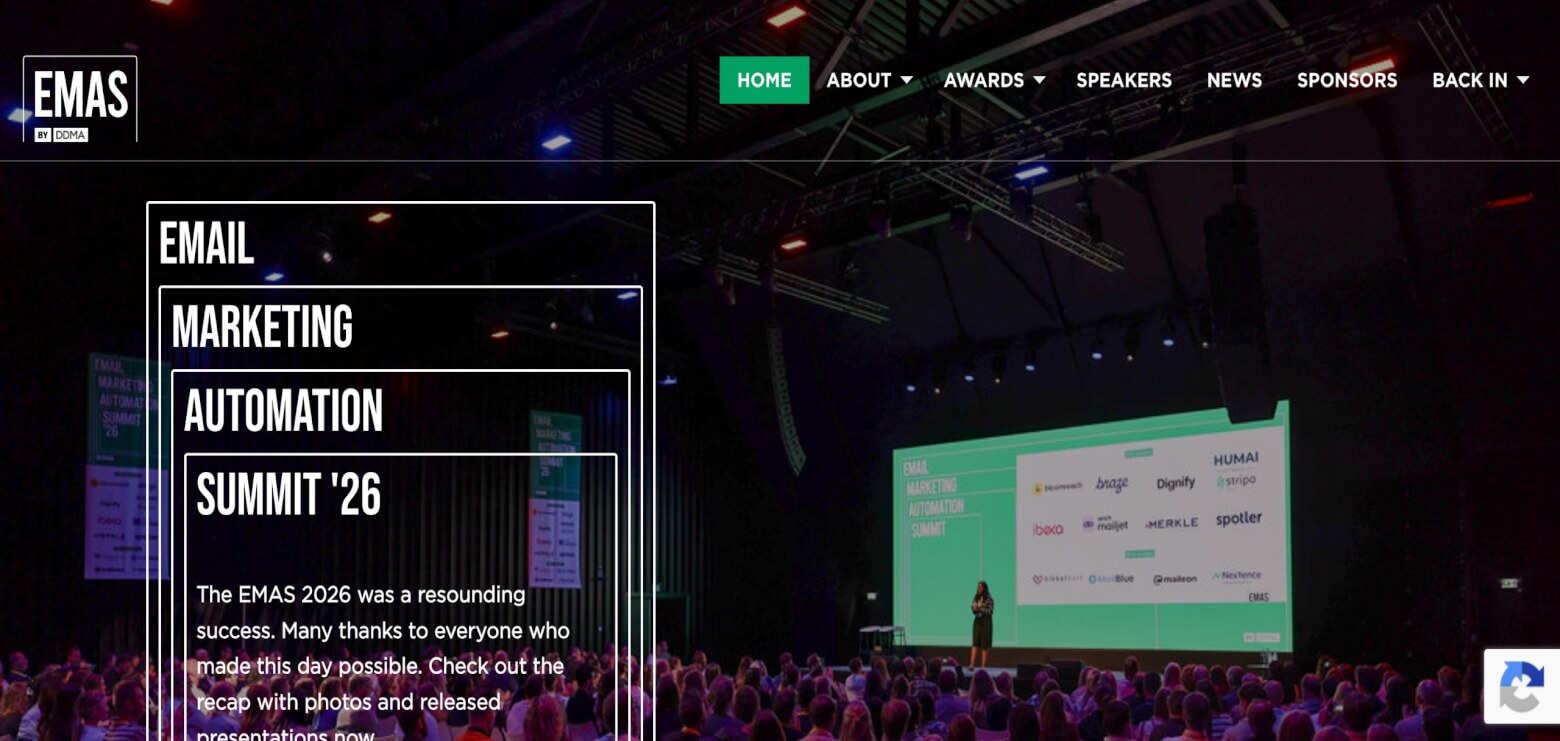 EMAS homepage