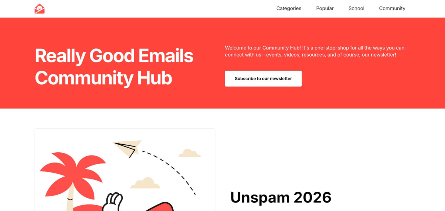 Unspam homepage